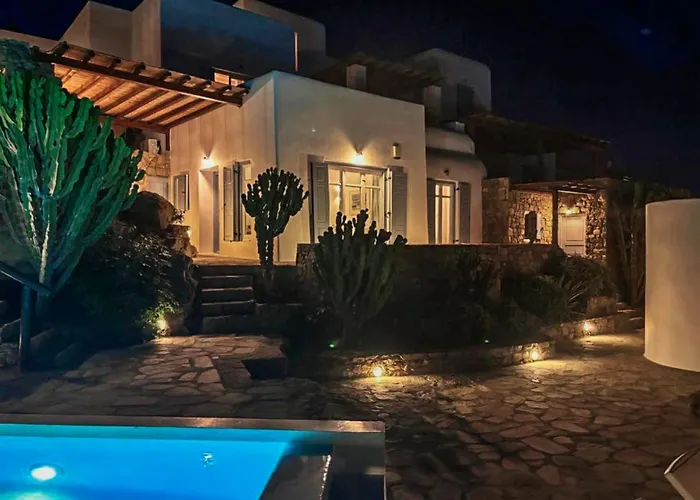 White Rock & 酒店 Houlakia (Mykonos)